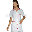 ISACCO CASACCA MARBELLA M/M B.CO+R.ROSSA 100 % COTTON