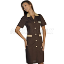 ISACCO CAMICE POSITANO M/M CACAO+BISCOTTO 65% POLYESTER  35% COTTON