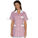 ISACCO CASACCA MARBELLA M/M R.ROSA+BIANCO 65% POLYESTER  35% COTTON