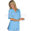 ISACCO CASACCA BENIDORM M/M AZZURRO 65% POLYESTER  35% COTTON
