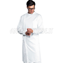 ISACCO CAMICE DENTISTA POLSI IN MAGLIA BIANCO 100 % COTTON