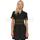ISACCO CASACCA CHEYENNE BOHEME NERO+LUREX GOLD 100% POLYESTER BOHÉME