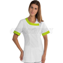 ISACCO CASACCA DELHI BIANCO+MELA 65% POLYESTER  35% COTTON