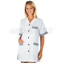 ISACCO CASACCA DACCA BIANCO+R.BLU 65% POLYESTER  35% COTTON