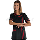 ISACCO CASACCA BRASILIA NERO+ROSSO 65% POLYESTER  35% COTTON