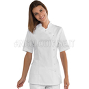 ISACCO CASACCA NIZZA BOTTONI A PRESSIONE M/M BIANCO 65% POLYESTER  35% COTTON