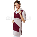 ISACCO PONCHO V BORDEAUX + RIGA BORDEAUX 65% POLYESTER  35% COTTON