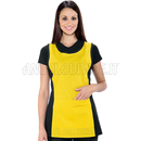 ISACCO PAPEETE NERO+GIALLO 65% POLYESTER  35% COTTON