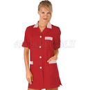 ISACCO CASACCA YORK M/M ROSSO+R.ROSSO 65% POLYESTER  35% COTTON