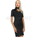 ISACCO ABITINO SIDNEY JERSEY M/M MILANO NERO 96% POLYESTER 4% SPANDEX