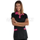 ISACCO TRINIDAD NERO+FUCSIA 100 % POLYESTER