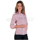 ISACCO CAMICETTA KYOTO MAN.3/4 R. BORDEAUX 65% POLYESTER  35% COTTON