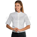ISACCO CAMICIA DETROIT UNISEX STRETCH BIANCO M/M 97% COTTON  3% SPANDEX