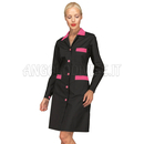 ISACCO CAMICE POSITANO NERO+FUXIA 65% POLYESTER  35% COTTON