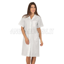 ISACCO CAMICE DONNA AMBURGO M/M BIANCO 100 % COTTON