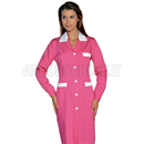 ISACCO CAMICE POSITANO FUXIA+BIANCO 65% POLYESTER  35% COTTON