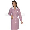 ISACCO CAMICE POSITANO BIANCO+RIGA ROSSA 100 % COTTON