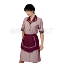 ISACCO CAMICE AMALFI CON GREMBIULINO R. BORDEAUX 65% POLYESTER  35% COTTON