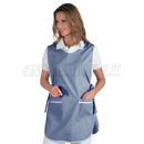 ISACCO PONCHO RIGA BLU 65% POLYESTER  35% COTTON