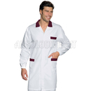 ISACCO CAMICE TORONTO BIANCO+BORDEAUX 100 % COTTON