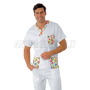 ISACCO CASACCA COLLO A V SMILE 100 % COTTON