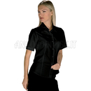 ISACCO CAMICETTA KYOTO M/M NERO 65% POLYESTER  35% COTTON