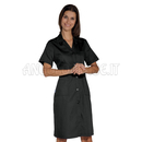 ISACCO CAMICE DONNA M/M NERO 65% POLYESTER  35% COTTON