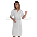 ISACCO CAMICE DONNA ANTIACIDO M/M BIANCO 65% POLYESTER  35% COTTON