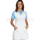 ISACCO PONCHO V BIANCO 65% POLYESTER  35% COTTON