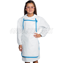 ISACCO BABY PETTORINA BIANCO+AZZURRO 100 % COTTON