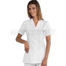 ISACCO CASACCA COIMBRA M/M BIANCO 65% POLYESTER  35% COTTON
