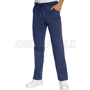 ISACCO PANTALACCIO VIENNA BLU 100 % COTTON