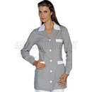 ISACCO CASACCA MARBELLA GRIGIO+BIANCO 65% POLYESTER  35% COTTON