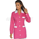 ISACCO CASACCA MARBELLA FUCSIA+BIANCO 65% POLYESTER  35% COTTON