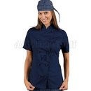 ISACCO GIACCA LADYCHEF M/M BLU 65% POLYESTER  35% COTTON