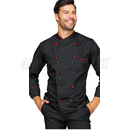 ISACCO GIACCA PANAMA SLIM NERO + ROSSO 65% POLYESTER  35% COTTON
