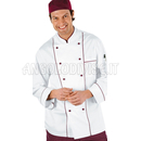 ISACCO GIACCA CUOCO BORDEAUX CHEF 100 % COTTON