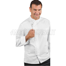 ISACCO GIACCA BILBAO ZIP BIANCO 65% POLYESTER  35% COTTON