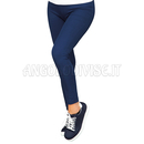 ISACCO LONG LEGGINGS BLU 97% COTTON  3% SPANDEX