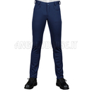 ISACCO PANTALONE UOMO YALE JERSEY MILANO BLU 96% POLYESTER 4% SPANDEX