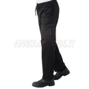 ISACCO PANTACHEF NERO 65% POLYESTER  35% COTTON