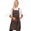 ISACCO GREMBIULE MILFORD ZAFFERANO VENGE 55% POLYESTER 45%COTTON