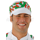 ISACCO CAPPELLO CHARLY CON RETE BIANCO+ITALY 100 % COTTON