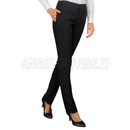 ISACCO PANTALONE CAPRI NERO 96% POLYESTER 4% SPANDEX - SUPER STRETCH