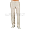 ISACCO PANTALONE C/ELASTICO LINO 60% COTTON 40% LINEN