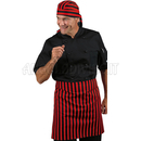 ISACCO GREMBIULE NICARAGUA ROSSO/NERO 100 % COTTON