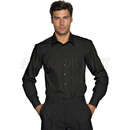ISACCO CAMICIA UOMO CARTAGENA SLIM NERO 65% POLYESTER  35% COTTON
