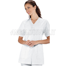 ISACCO CASACCA LUBECCA BIANCO 65% POLYESTER  35% COTTON