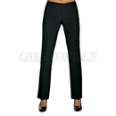 ISACCO PANTALONE TRENDY STRETCH LANA NERO 54% POLYESTER 44% WOOL (LANA) 2% SPANDEX