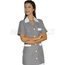 ISACCO CASACCA MARBELLA M/M RIGATINO NERO+BIANCO 100 % COTTON